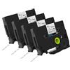 Doree Tz-231 (confezione da 4), compatibile con TZE231 TZ-231 P-touch Nastro largo 12 mm, nero su bianco, adatto per P-Touch, PT-H100LB/R, PT-H105, PT-H100LB, H110, H107B, D200/BW, E100