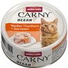 animonda Carny Ocean - Cibo Umido per Gatti, tonno Bianco + gamberetti, 12 x 80 g