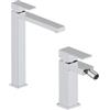 DEGHI Set miscelatore lavabo alto e bidet cromo - Kyria