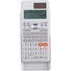NK Calcolatrice scientifica 552 funzioni, coperchio protettivo, pannello solare, batteria 1 x LR44, dimensioni 16,5 x 8 x 1,5 cm, schermo 192 x 63 pixel, colore bianco