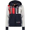 Geographical Norway Gexplore Lady - Felpa Donna Zip Hoodie Tasche - Pile Donna Maglione Manica Lunga Giacca Cappuccio - Abito Ideale Primavera Estate Autunno Inverno Stagione (Grigio Chiaro M)