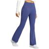 BALEAF Pantaloni da yoga da donna, in pile, termici, con tasche, Grigio floreale nuovo, 3XL