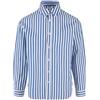 Urban Classics Maglietta Estiva a Righe Camicia, Bianco/Blu, S Uomo