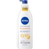 NIVEA Q10 Crema Corpo Idratante Rassodante 400 ml, Crema rassodante corpo con Coenzima Q10 Puro e Vitamina C, Crema idratante corpo 72h per pelli normali per una pelle più tonica ed elastica