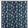 Wenko Tenda doccia antimuffa Regatta, tenda tessile igienica, lavabile, idrorepellente, di facile manutenzione, con 12 anelli per il fissaggio al tubo della doccia, 180 x 200 cm, multicolore