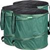 GardenMate 3x 85L Sacchi per rifiuti da giardino Pop Up - Tessuto Oxford 600D