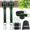 Viomis Set di fissaggio per altalena e amaca, 900 kg, pacchetto completo con cinghie da 150 cm, moschettoni, anelli a D, protezione dell'albero e custodia, uso universale per giardino e esterno