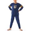 Schiesser Pigiama Lungo con Polsini, Spugna di Cotone, Caldo e Morbido, Taglia 92 cm A 152 cm Set, Blu Scuro, Bambini e Ragazzi