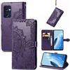 Fertuo Cover per Oppo Find X5 Lite, Custodia Portafoglio a Libro in Pelle Flip Cover con Porta Carte, Chiusura Magnetica [Disegni di Mandala] Case Antiurto per Oppo Find X5 Lite, Viola