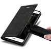 Cadorabo Custodia Libro per Huawei P8 Lite 2015 in Nero di Notte - con Vani di Carte, Funzione Stand e Chiusura Magnetica - Portafoglio Cover Case Wallet Book Etui Protezione