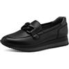 Jana Sneaker da Donna Slip On 8-24766-43, Piattaforma, Nero, 37 EU Larga
