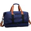 Fangehong Borsone Palestra Grande, Borsone da Viaggio con Scomparto Scarpe, Borsa da Fitness, Borsone Sportivo, Borsa Bagaglio a Mano Pieghevole, Borsa Sportiva Duffel Bag Impermeabile (Blu)