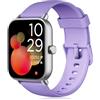 Tensky Smartwatch Uomo Donna Rispondi/Effettua Chiamate, 1.8 Orologio Alexa Integrata, SpO2/Frequenza Cardiaca/Sonno/Stress, 100+ Sports, Contacalorie/Passi, IP68 Smart Watch per Android/iOS (Viola, 1.8)