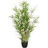 HJH Office Pianta artificiale MINI BAMBOO Altezza 100 cm Verde Deco Albero di bambù artificiale Pianta artificiale per interni, 871005