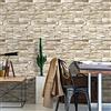 JOLIHOME Aspetto Pietra Carta da Parati Autoadesiva Blocchi Giallo-Marrone Vintage Effetto Mattone Finta Texture Staccabile e Attaccabile Carta a Contatto per Cucina Camino Decor 44,5x500cm