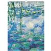 DRAEGER PARIS 1886 - Calendario da parete decorativo 29x39 cm 2025-7 lingue - gennaio a dicembre 2025-12 fotografie disponibili in diversi temi - Monet - Planner da parete - Foto staccabile