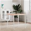 INLIFE Tavolo quadrato 70 x 70 x 2,5 cm, legno massello di faggio, 10,38 kg, 355957