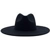 JBIVWW Classica Tesa Larga Fedora Cappello Bianco Nero Cappelli Uomini Donne Crushable Cappello Invernale Derby Matrimonio in Chiesa Jazz Cappelli (Color : 5, Size : 56 58cm)