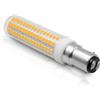 BROLSKUN B15d LED bianco caldo, ricambio per Osram Halolux Ceram, 100 W, 230 V, lampadina luminosa a pannocchia, B15, lampada da terra, lampada da soffitto, doppio contatto SBC 100-265 V, 1 pezzo