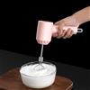 Natudeco Sbattitore Portatile Elettrico Senza Fili Frullino Per Le Uova Elettrico Tritatutto Per Aglio Tritacarne Multifunzionale Per Biscotti alla Crema Uova Carne Aglio(Rosa)