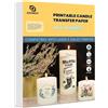Asoway Pellicola di trasferimento per Candele stampabile Laser/stampanti a Getto d'inchiostro, Tatuaggi per Candele, Pellicola di trasferimento per Decorare Candele di Nozze, Candele di Battesimo