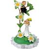 Günthart günth Art Piccolo poliresina sposi Heads con Decorazione Floreale, confezionato in Contenitore Decorativo Cartone Trasparente, 1er Pack (1 x 120 g)