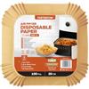 PORTENTUM Carta forno per friggitrice ad aria 100 unità da 20-20 cm Quadrata. Adatto al Forno, da 5 a 8 litri. Carta Air Fryer certificata per uso alimentare BPA Free, FDA e LFGB