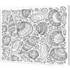 Pintcolor 7168.0 Telaio con Tela Stampata da Colorare, Legno di Abete/Cotone, Bianco/Nero, 50x40x3.5 cm , 100% Made in Italy