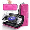 FYOUNG Set di accessori per PlayStation Portal, custodia da trasporto con custodia protettiva rigida trasparente e pellicola protettiva in vetro temperato, borsa da viaggio rigida portatile per lettore