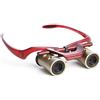 SANTEPLUS Kabukiglasses opera Theater binocolo 4 x 13 MM, vivavoce con autofocus ultra luminoso obiettivo, oro/rosso