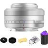Ttartisan Af 27Mm F2.8 Aps-C Frame Lens Ultra-Compact Pancake Lens For Fuji X Mount Cameras For Fujifilm Xs10 X-E4 X-T10 X-T20 X-T3 X-T4 X-T100 X-T200 X-T30 X-Pro1 X-Pro2 X-Pro3 X-E1-Silver