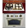 Kaiser Set da cucina a gas Kaiser Empire avorio/forno a gas da incasso EG 6345 ElfEm+piano cottura 60cm KG 6325 ElfEm/forno 67 L/2 ft. calore della soletta griglia giramandrino/autopulizia