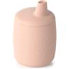 Jane Jané Bicchiere Apprendimento in Silicone Antigoccia, Convertibile, BPA Free, Antibatterico, Rosa