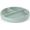 Jane Jané Piatto BLW per Bambini, con Scomparti e Ventosa, Senza BPA, 100% Silicone, Compatibile con Sterilizzatori, Microonde, Forno, Verde, Mint
