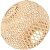 perfk 21x20 Cm Paralumi, Paralumi per Lampade, Paralume di bambù, Paralume Vimini, Intrecciato in Lampadario a Sospensione Intrecciata a Soffitto per Soggiorno