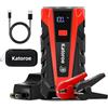 KATOROE Avviatore Batteria Auto, 4000A Avviatore di Emergenza per Auto/Moto Starter Batteria Portatile Jump Start con LED/LCD Booster Jump Box (JUMP STARTER-011)