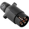 Double Dragon Adattatore per Presa del Gancio di Traino a 7 Pin Tipo N da 12 V, Impermeabile, per rimorchi, roulotte, Camion, Camper, rimorchi, luci Auto e luci stradali