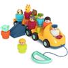 Battat - Autobus giocattolo con parti mobili e 9 figure - Giocattolo per lo sviluppo di bambini e ragazzi - Tirare per girare - 18 mesi +