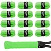 G-Lueck 12 Tennis Overgrips Talent Grip Alta aderenza | 0,50 - 0,60 mm di Spessore | per Racchette da Badminton da Squash e Golf con Nastro Adesivo di Chiusura (Verde)