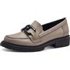 Jana Mocassini da Donna Senza Tacco Eleganti Vegani, Grigio (Stone Nappa), 41 EU