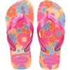 Havaianas - Kids Flores, Infradito, Comode, Resistenti E Divertenti, Suola Con Stampa Floreale, Cinghie Metalliche E Suola Antiscivolo, Ragazze