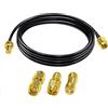 TUOLNK RG174 Cavo Coassiale SMA Maschio/Femmina 2 m + 3 Adattatori per Radio, Antenna 3G 4G LTE, SDR, ADS-B, GPS