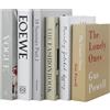 WOKICOR 6 Pezzi Libro Decorativo Di Moda, Libri Decorativi per L'arredamento Della Casa, Libri Decorativi Moderni con Copertina Rigida, Libri da Esposizione per La Decorazione Del Soggiorno Moderno (B)