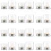 NUPTIO Portacandele Vetro: 24 Pack Mini Portacandele Titolari per Le Candele Galleggianti Cristallo Luci Del Tè Matrimonio All'aperto Galleggianti Cerimonia Festa Doccia Nuziale 4cm E 5cm H