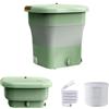 Generic Lavatrice Portatile Pieghevole 12L Mini Lavatrice 385X385X405 mm Per Viaggi E Uso Domestico Motore Potente Pulizia Profonda Lavatrice Da Campeggio(Green)