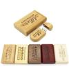 Gravidu18 Chiavetta USB personalizzata 32 GB 3.0 + confezione regalo in legno massiccio con incisione testo a scelta cuore anelli di fidanzamento amore matrimonio incisione desiderata chiavetta flash drive idea