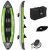 Aqua Marina Kayak Gonfiabile in Set per 2-3 Persone LAXO-380 2020 12'6 "Canoa Kayak con pagaia, Pompa, Borsa 380 x 95 cm Verde/Nero