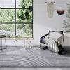 Elle Decor ation Tappeto a pelo lungo, moderno per soggiorno, Shaggy, motivo moderno, morbido bohémien, per soggiorno, camera da letto, grigio chiaro, 120 x 170 cm