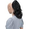 CAISHA 30cm Posticcio Per Capelli Helena Con Pinza Capelli Voluminoso Parrucche Donna Ondulato Nero Naturale H130