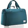 kibachev Borsone da Viaggio Grande Uomo/Donna,Bagaglio a Mano Borsa da Viaggio con Scomparto per le Scarpe, Impermeabile Borsone Palestra, Travel Bag (Blu Pavone)